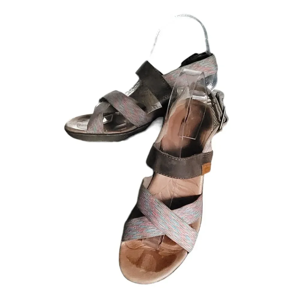 Keen Skyline Wedge Sandals Brown Multicolor Slingback Shoes Women’s EU 37.5US 7M
